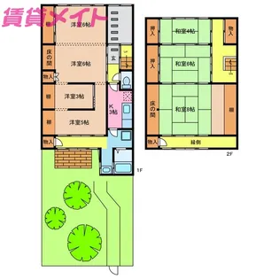 三重県伊賀市上野田端町【一戸建】の間取り