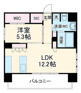 リンクハウス北梅田【9階】の間取り