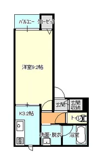アオーラ中山【2階】の間取り