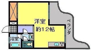 南岩国マンション【2階】の間取り