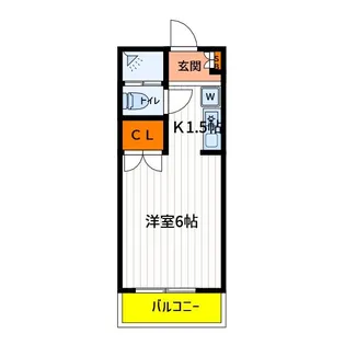 東京都立川市羽衣町2【アパート】の間取り