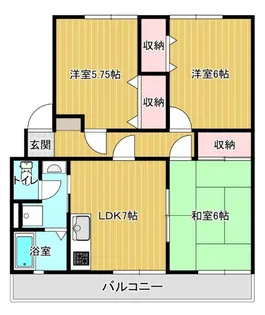 パーシモン【1階】の間取り