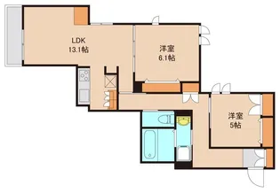 ブランルージュ【3階】の間取り