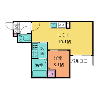 Jack shukuchiI【3階】の間取り