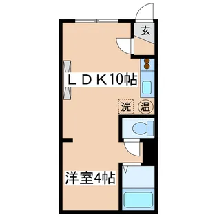 パークサイド貴【4階】の間取り