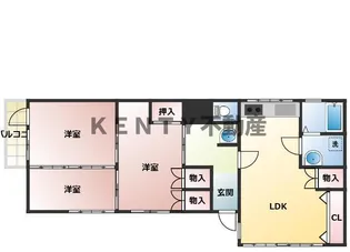 小田二丁目貸家【1階】の間取り