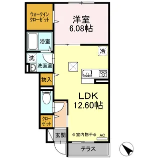 ヴェルジェ【1階】の間取り