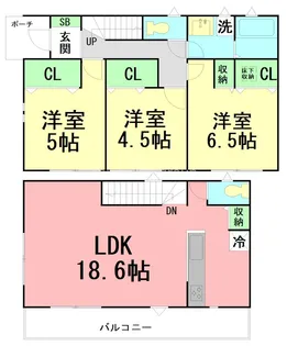 神奈川県伊勢原市石田【一戸建】の間取り