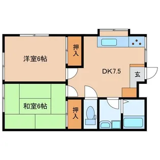 コーポスィリーン2001【2階】の間取り