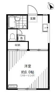 パークサイド六高台【2階】の間取り