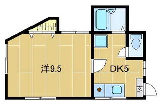 ハイツ山村【1階】の間取り