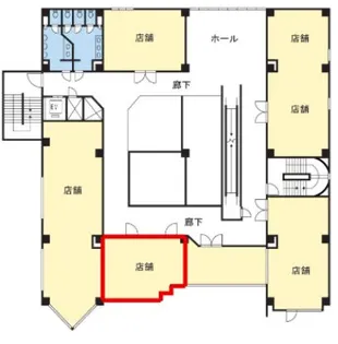 大和地所大倉山駅前ビル(店舗事務所)【2階】の間取り
