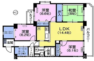 エディフィシオ赤塚【2階】の間取り