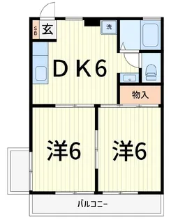 グリーン・ヴィレッジ【2階】の間取り