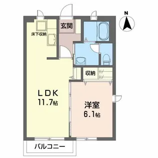 シャーメゾン・葵【1階】の間取り