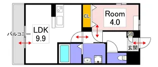 ラポール【2階】の間取り