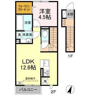 エ・リジエール クラ【2階】の間取り