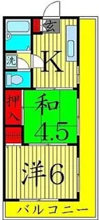 レジデンスカノウ【4階】の間取り