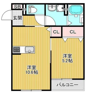カーサレジリエンスI【1階】の間取り