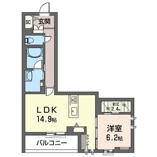 埼玉県川口市芝樋ノ爪1【マンション】の間取り