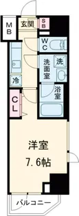 フュージョナル千住緑町【3階】の間取り