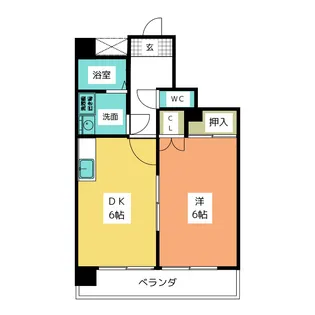 万豊ハイツ【4階】の間取り