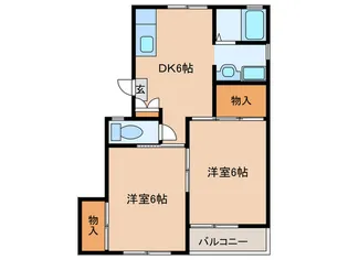 第2ローズ21 A棟【2階】の間取り