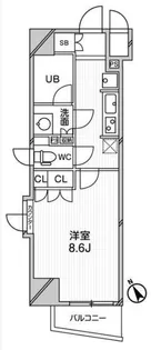 1Rの間取り画像