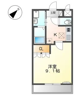 広島県福山市高西町3【アパート】の間取り
