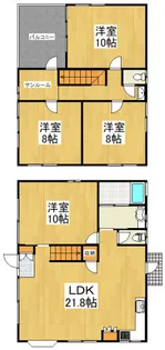 東京都清瀬市松山2【一戸建】の間取り