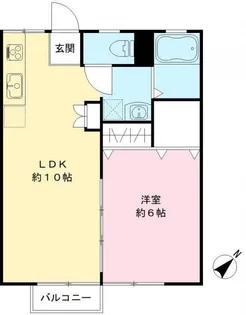 1LDKの間取り画像