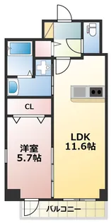 ロザリアン田迎【4階】の間取り