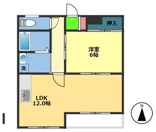 レストハイツ【2階】の間取り