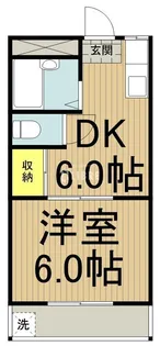 コーポ五月【2階】の間取り
