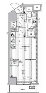 PREMIUM CUBE代々木上原【4階】の間取り