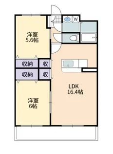 フリージア【2階】の間取り