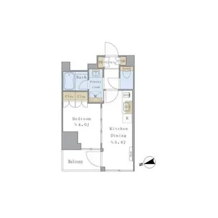 東京都北区岩淵町【マンション】の間取り