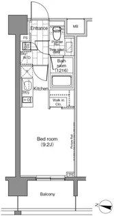 パークハビオ恵比寿【12階】の間取り