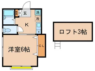 ポワ-ヴル【2階】の間取り