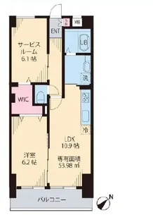 ソレアード茗荷谷【1階】の間取り