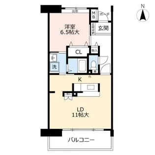 URアーベインルネス白銀【3階】の間取り