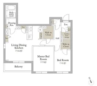 デメテル武蔵境【3階】の間取り