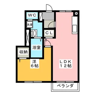 サンシャインヤマト【1階】の間取り