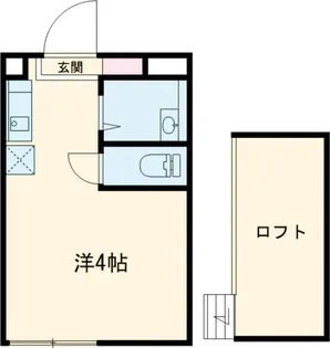 ハイネス祖師谷【1階】の間取り