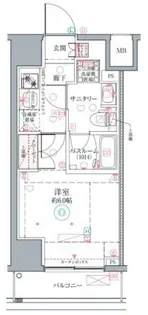 クレヴィスタ横浜関内II【4階】の間取り