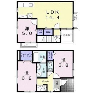 Ko-Ki天久【1階】の間取り