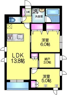 仮称 太平2丁目メゾン【1階】の間取り