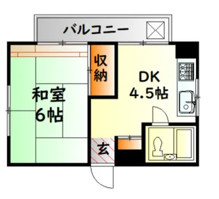 広島県広島市南区西蟹屋4【マンション】の間取り