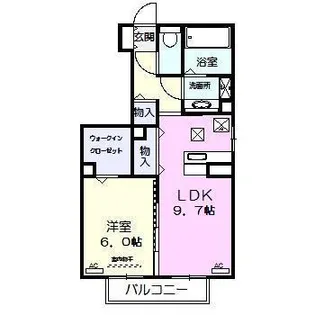プランドールA棟 (島之内)【1階】の間取り
