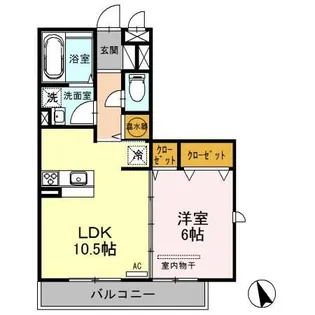 新潟県新潟市東区寺山2【アパート】の間取り